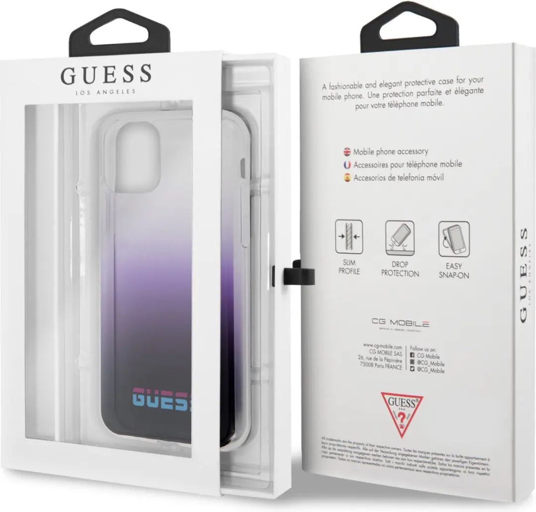 GUESS Gradient Back Case Apple iPhone 11 Pro Max - Paars S212-1