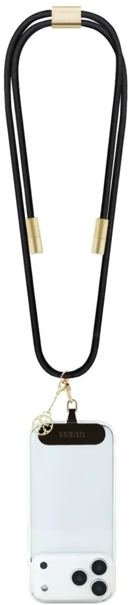 GUESS CBDY 4G Charm USB-C Kabel 150cm - Zwart