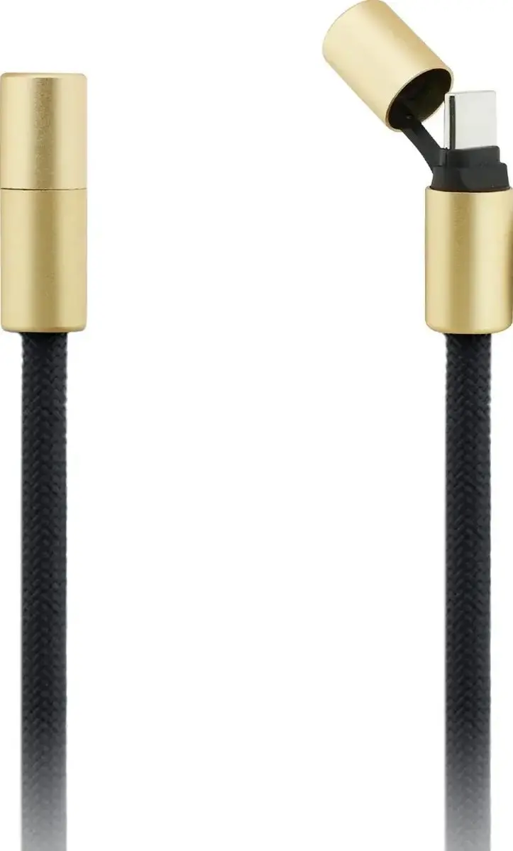 GUESS CBDY 4G Charm USB-C Kabel 150cm - Zwart
