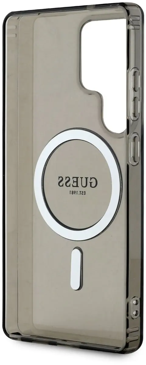 Guess MagSafe Glitter Gradient Hoesje - Samsung Galaxy S25 Ultra - Zwart - afbeelding 6 van 6