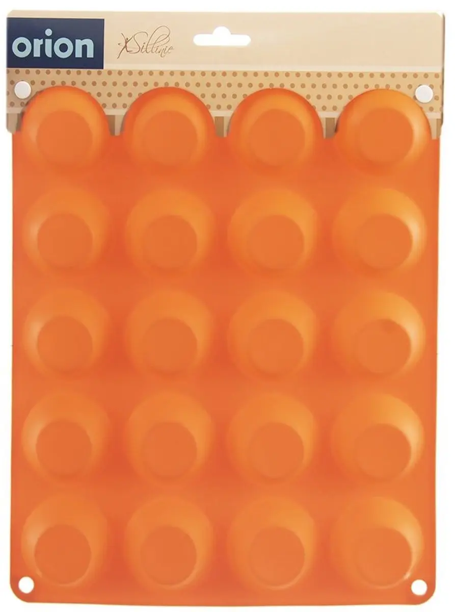 Orion Silline Siliconen Bakvorm Mini Muffins - Bruin - afbeelding 3 van 6