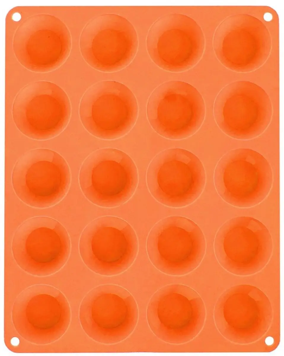 Orion Silline Siliconen Bakvorm Mini Muffins - Bruin - afbeelding 4 van 6