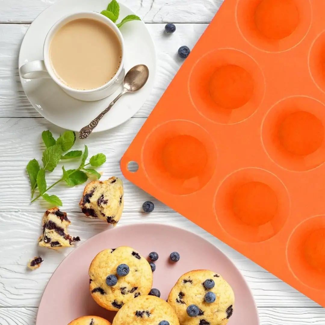 Orion Silline Siliconen Bakvorm Mini Muffins - Bruin - afbeelding 6 van 6