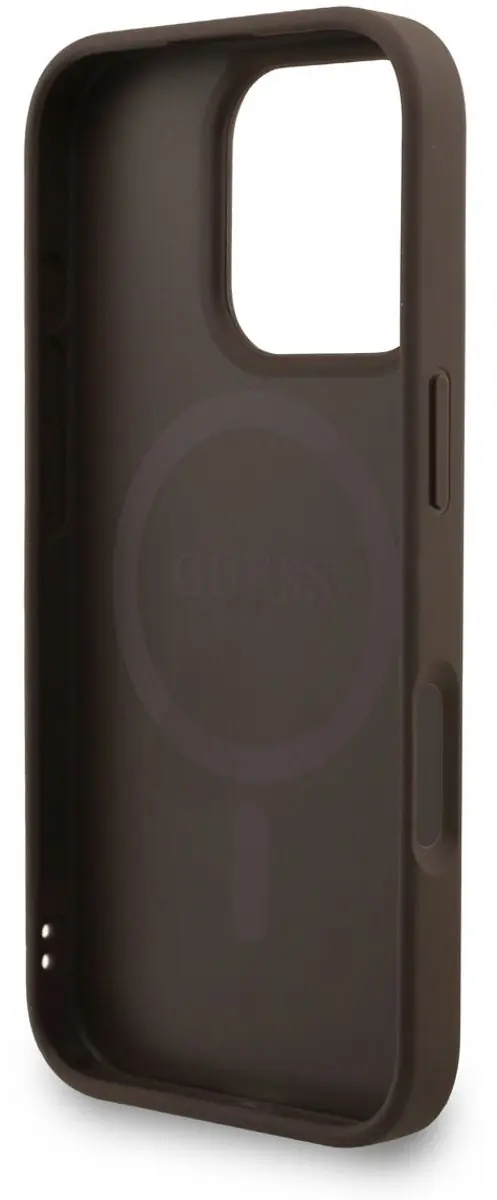 GUESS iPhone 16 Pro Hoesje - MagSafe Bruin - afbeelding 6 van 6