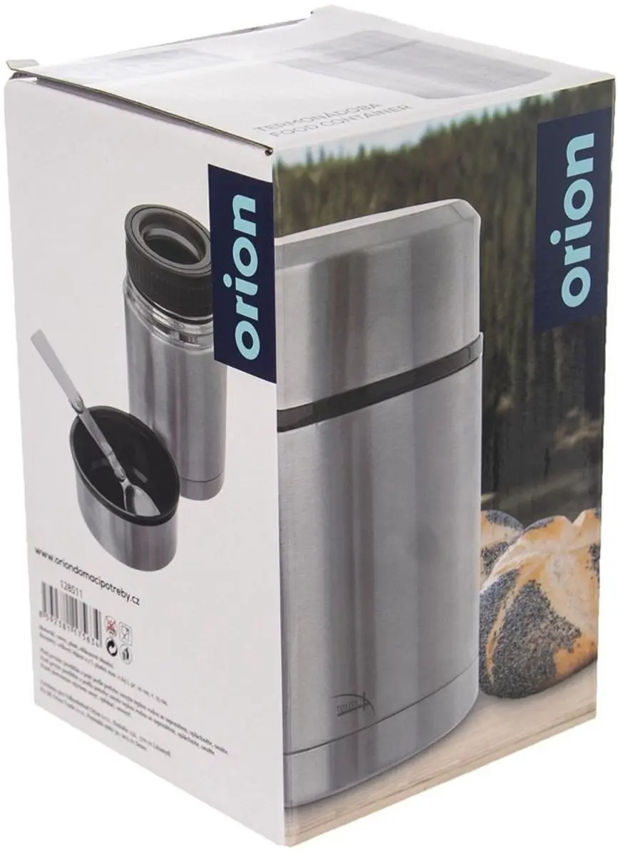 Orion Thermosfles 650ml - Roestvrij staal - Inclusief lepel - afbeelding 4 van 6