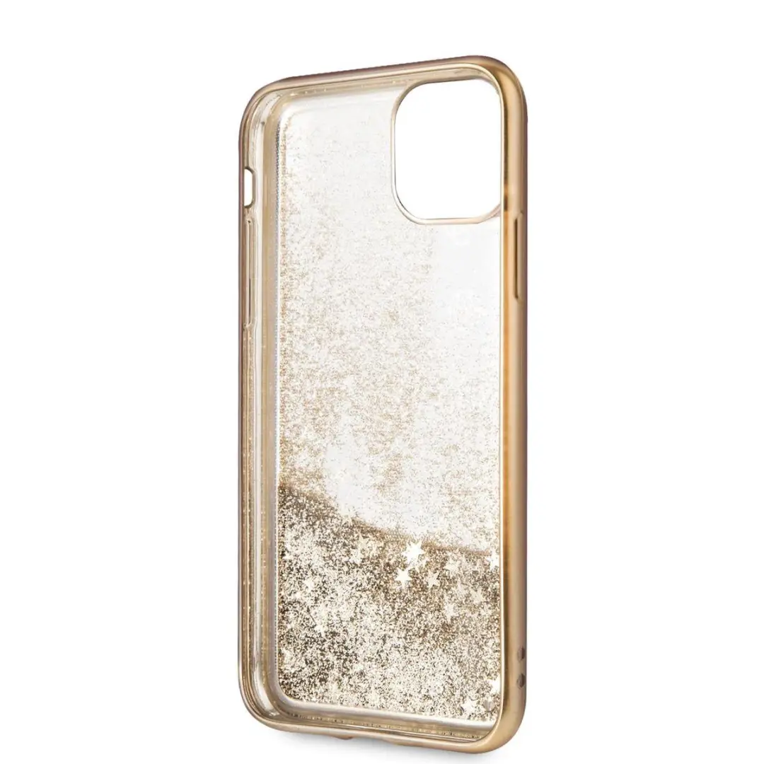 Guess Goud Glitter Hoesje iPhone 11 Pro Max - S212-1
