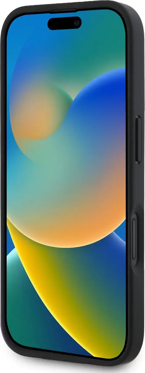 DKNY iPhone 16 Plus Backcover - Zwart - PU Leather