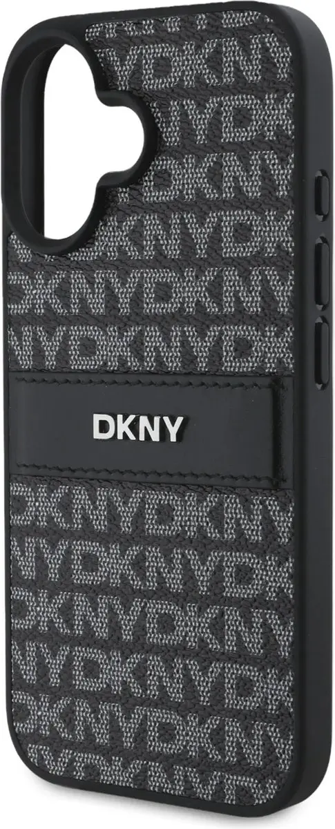 DKNY iPhone 16 Plus Backcover - Zwart - PU Leather - afbeelding 6 van 6