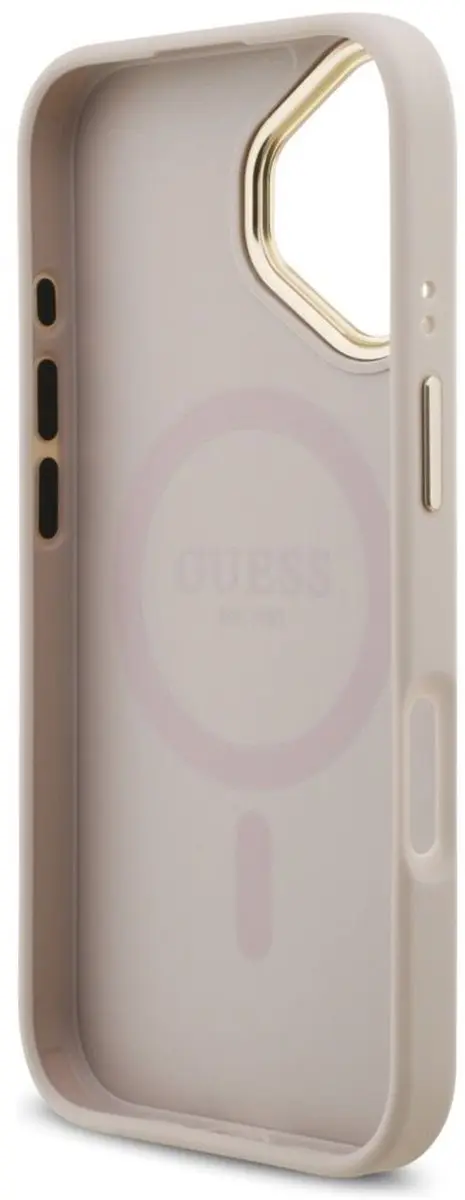 GUESS Case 4G Strass Logo iPhone 17 MagSafe - Zwart - 3666339529581