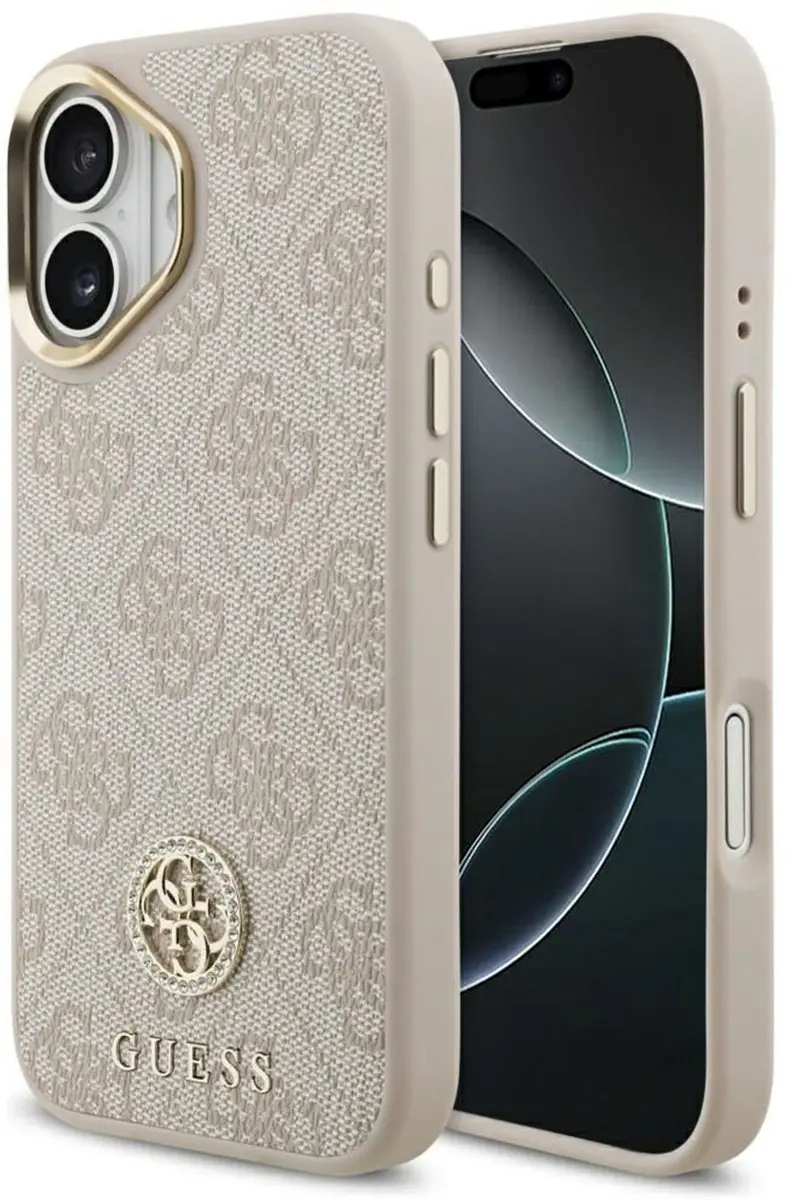GUESS Case 4G Strass Logo iPhone 17 MagSafe