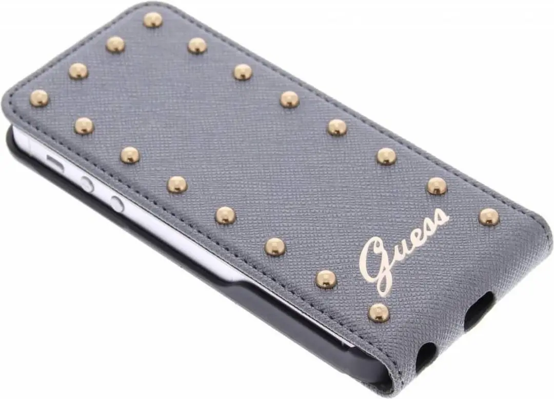 Guess Studded Flip Case GUFLP5SAS - iPhone 5/5s - Zilver