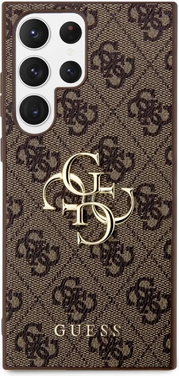 GUESS GUHCS24L4GMGBR Hoesje Samsung Galaxy S24 Ultra - Bruin