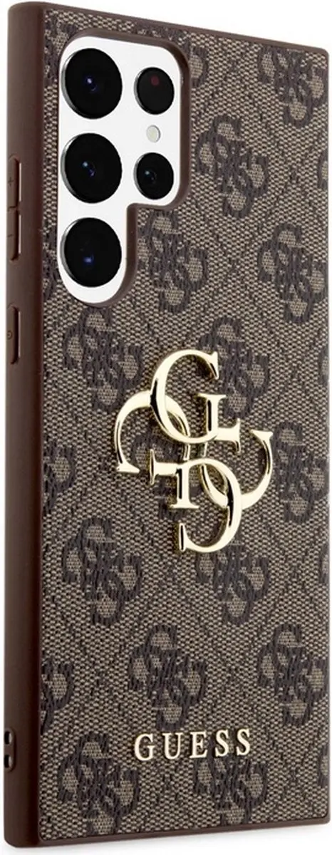 GUESS GUHCS24L4GMGBR Hoesje Samsung Galaxy S24 Ultra - Bruin