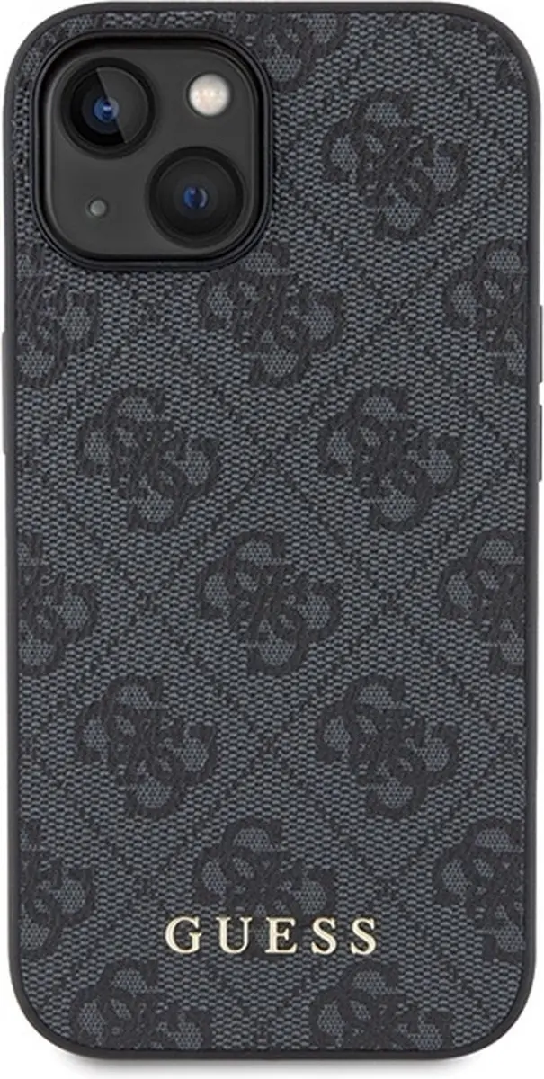 Guess 4G Back Case voor iPhone 15 - Grijs - MPN 3666339171742