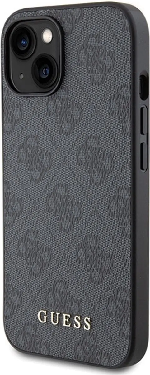 Guess 4G Back Case voor iPhone 15 - Grijs - MPN 3666339171742
