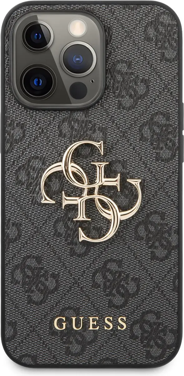 GUESS Backcase Hoesje iPhone 13 Pro 7644 - Grijs Kunstleer - afbeelding 6 van 6