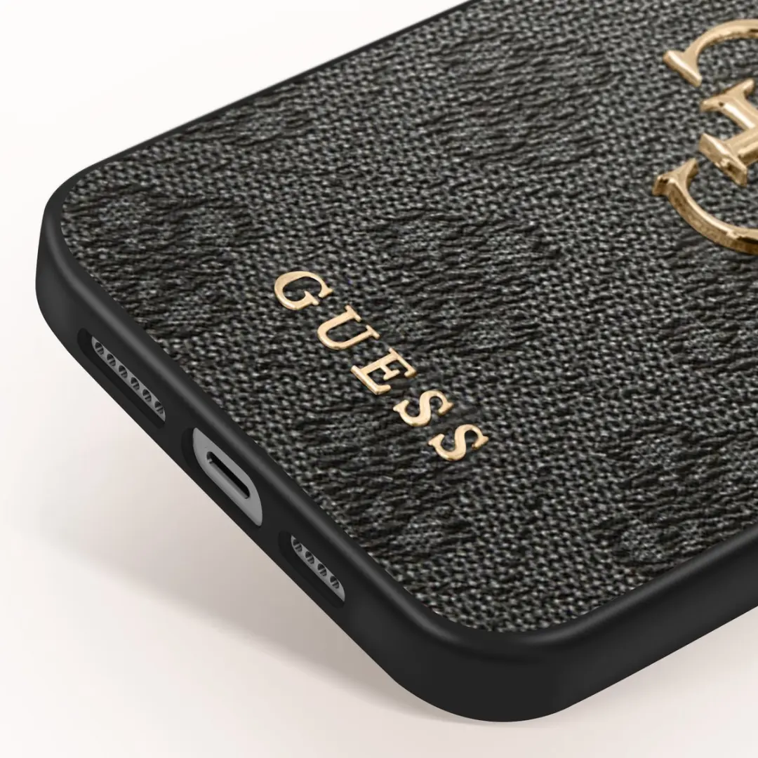 GUESS Backcase Hoesje iPhone 13 Pro 7644 - Grijs Kunstleer