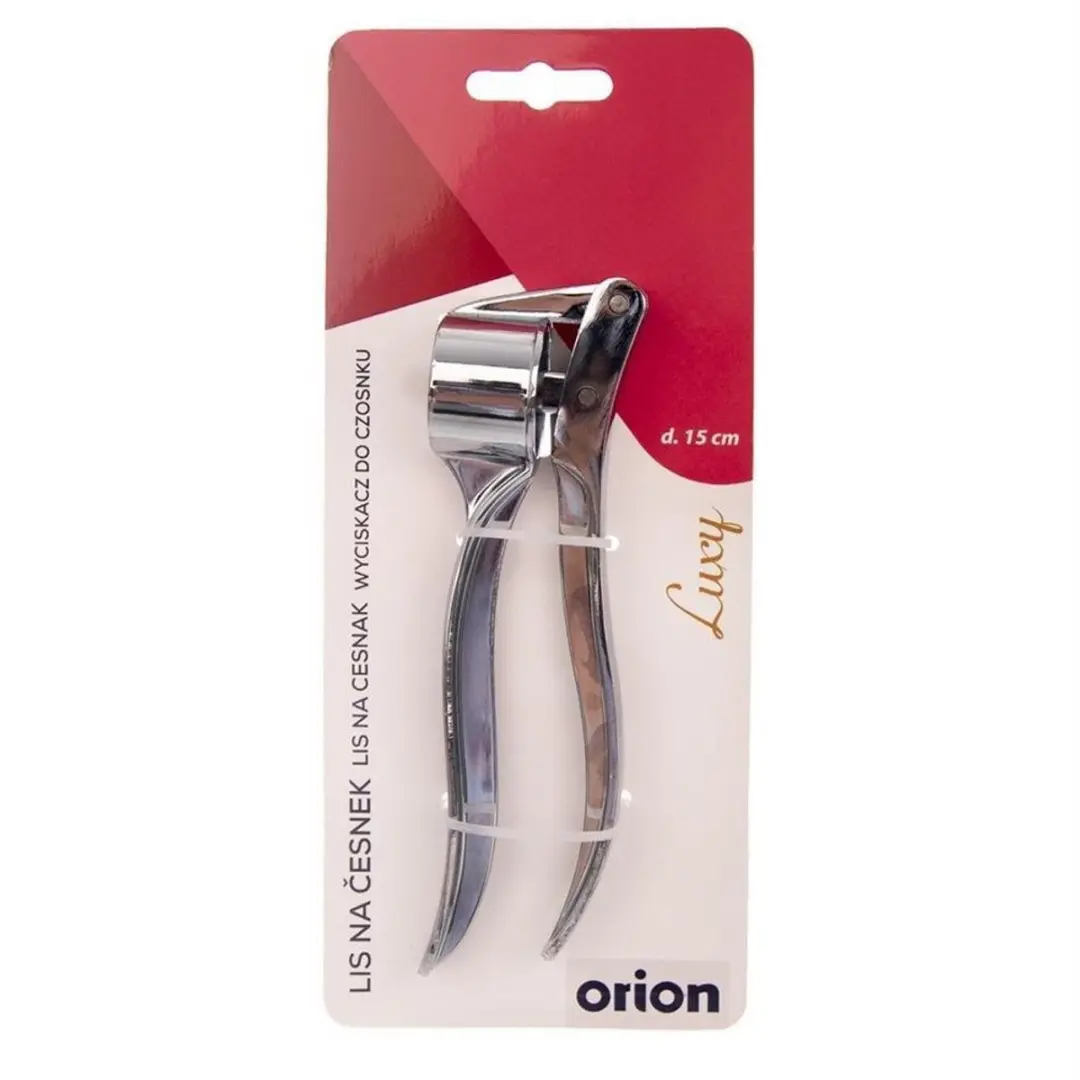 Orion LUXY Serie Knoflookpers Metaal 15cm - Zilver