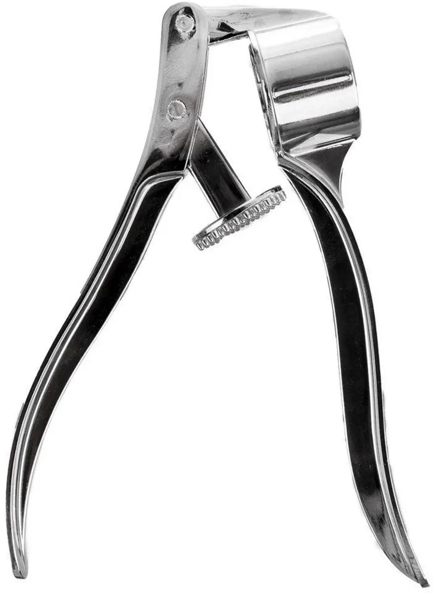 Orion LUXY Serie Knoflookpers Metaal 15cm - Zilver