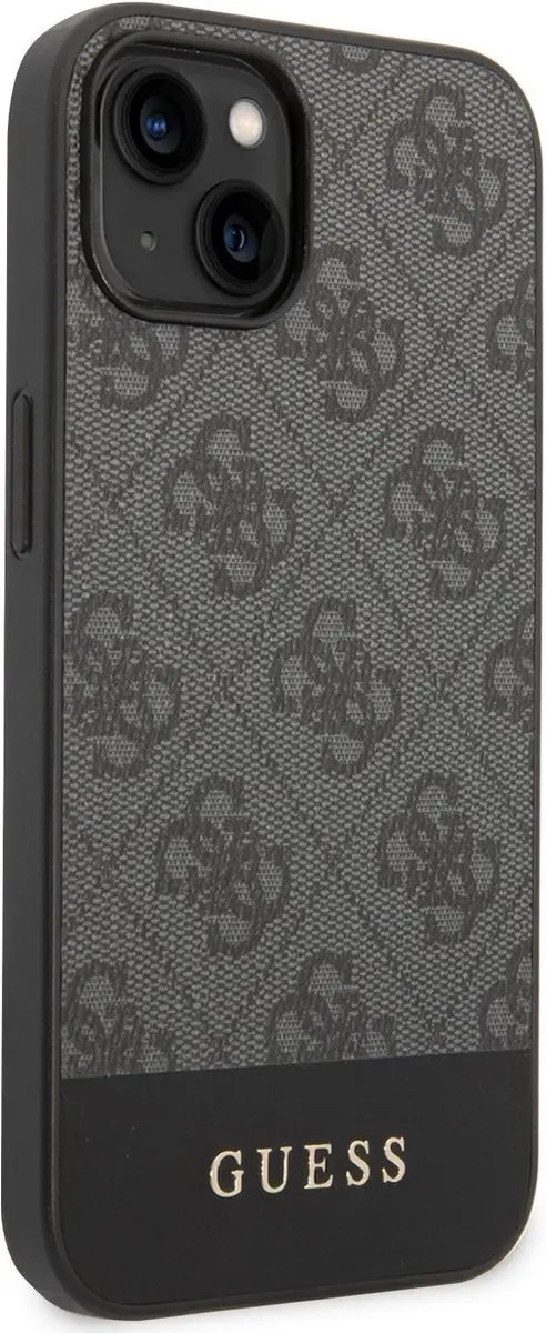 GUESS 4G Stripe Back Case - iPhone 14 Plus - Grijs