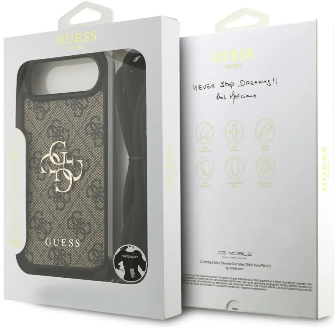 GUESS iPhone 17 Air Back Cover - Bruin - 3666339526788
