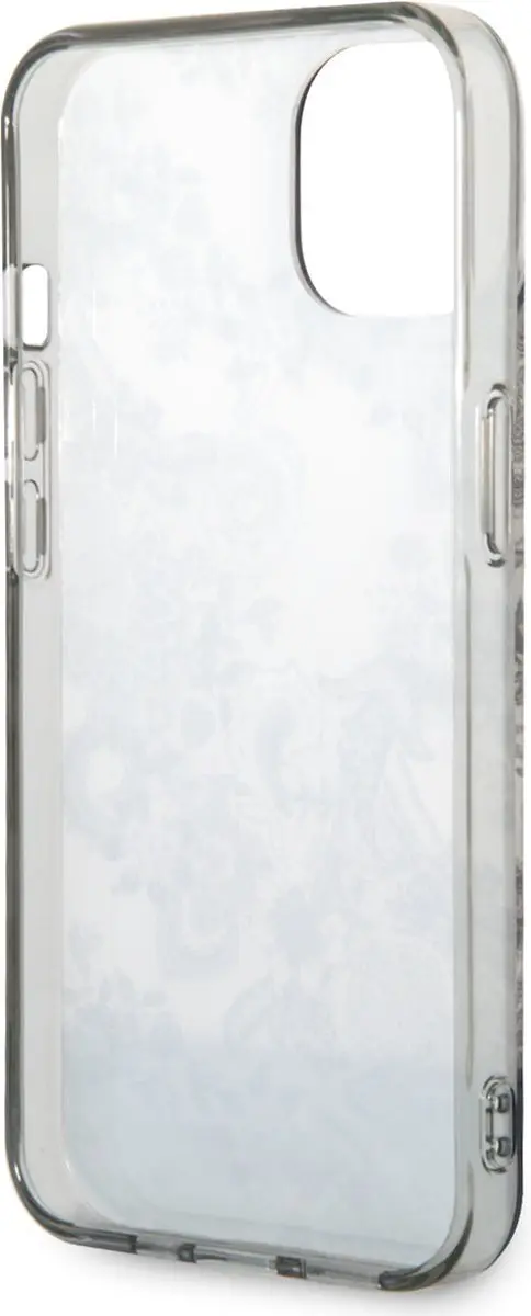 Guess Porselein Collectie Hoesje iPhone 14 Plus - Grijs - 3666339090715