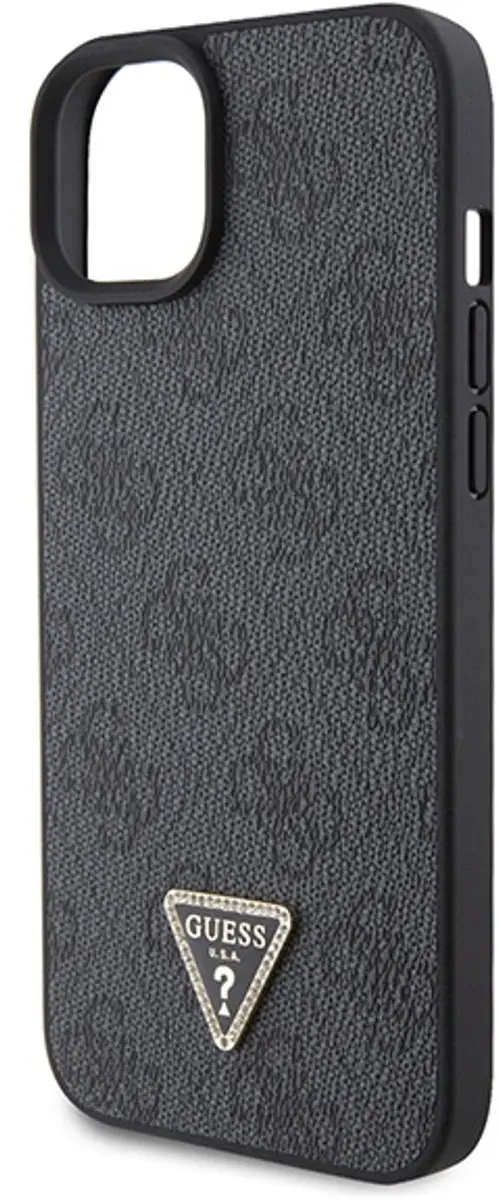Guess 4G Triangle Crossbody Hoesje - iPhone 15 - Zwart - afbeelding 6 van 6