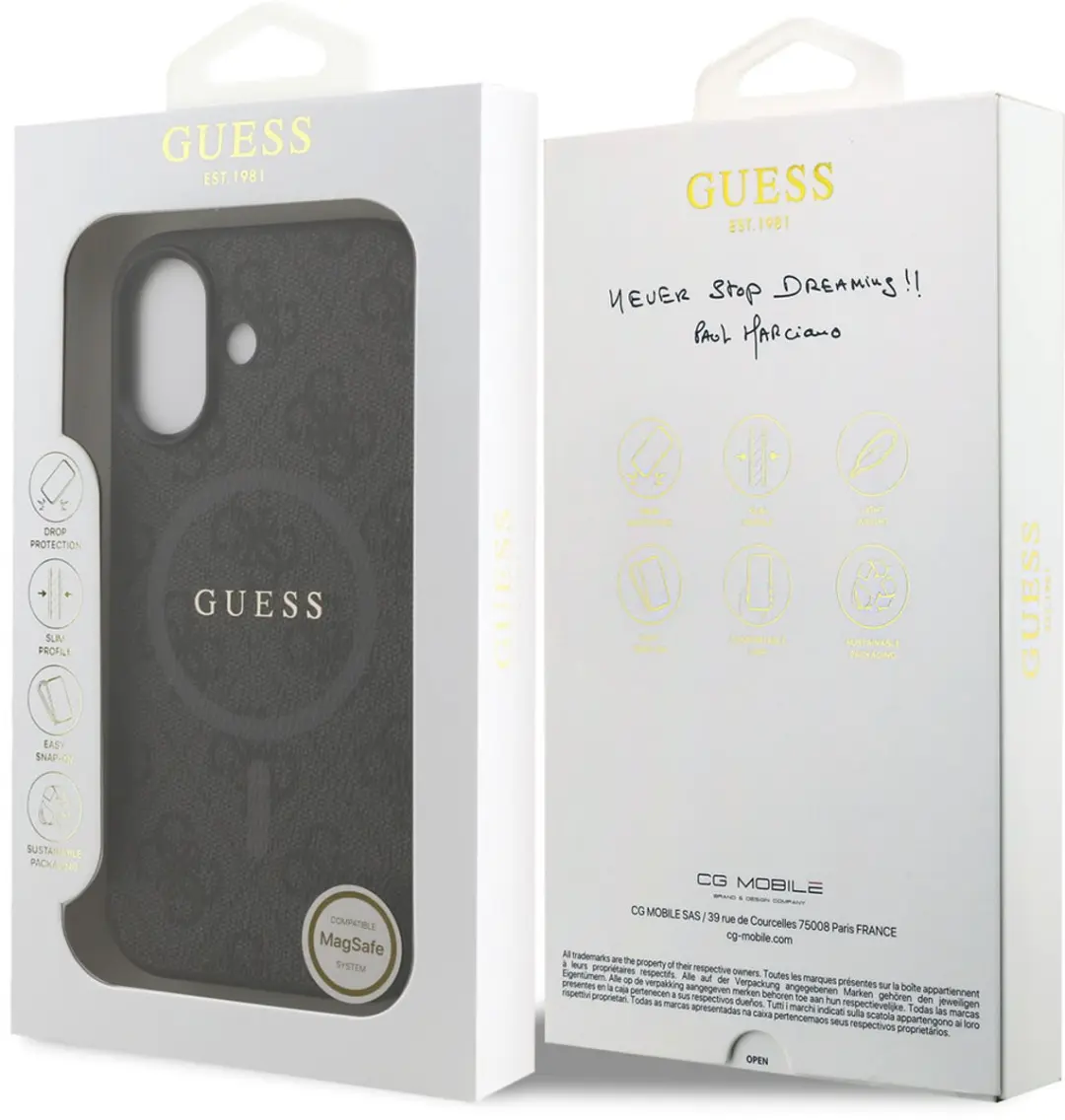 GUESS Back Cover Case iPhone 17 - Zwart - MagSafe - 14667 - afbeelding 6 van 6