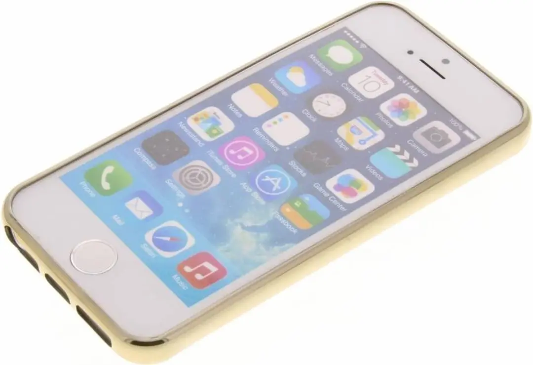 GUESS Stars TPU Hoesje iPhone 5/5s - 5G39616201 - Goud/Zwart