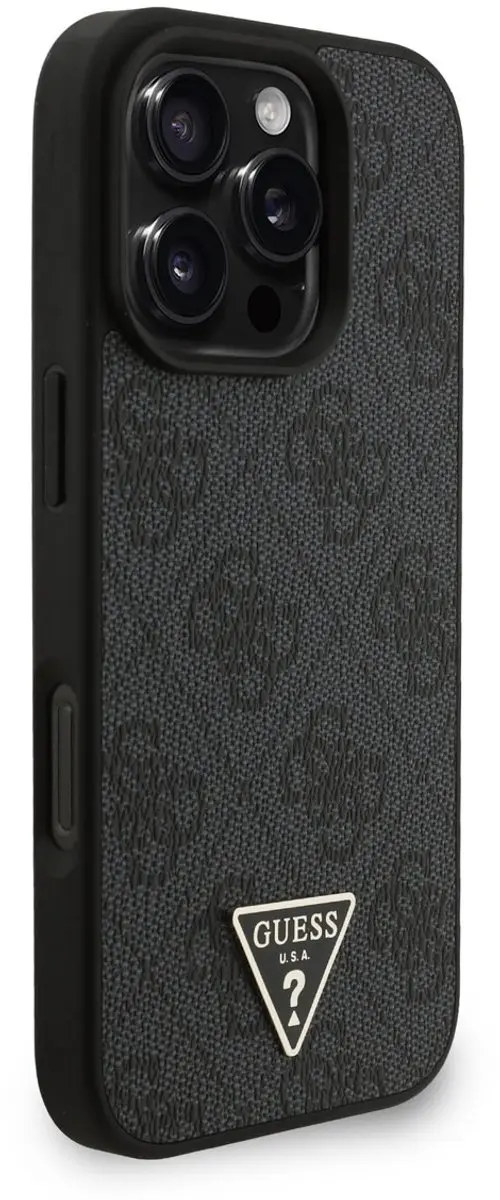 GUESS iPhone 16 Pro Telefoonhoesje - MagSafe - Zwart