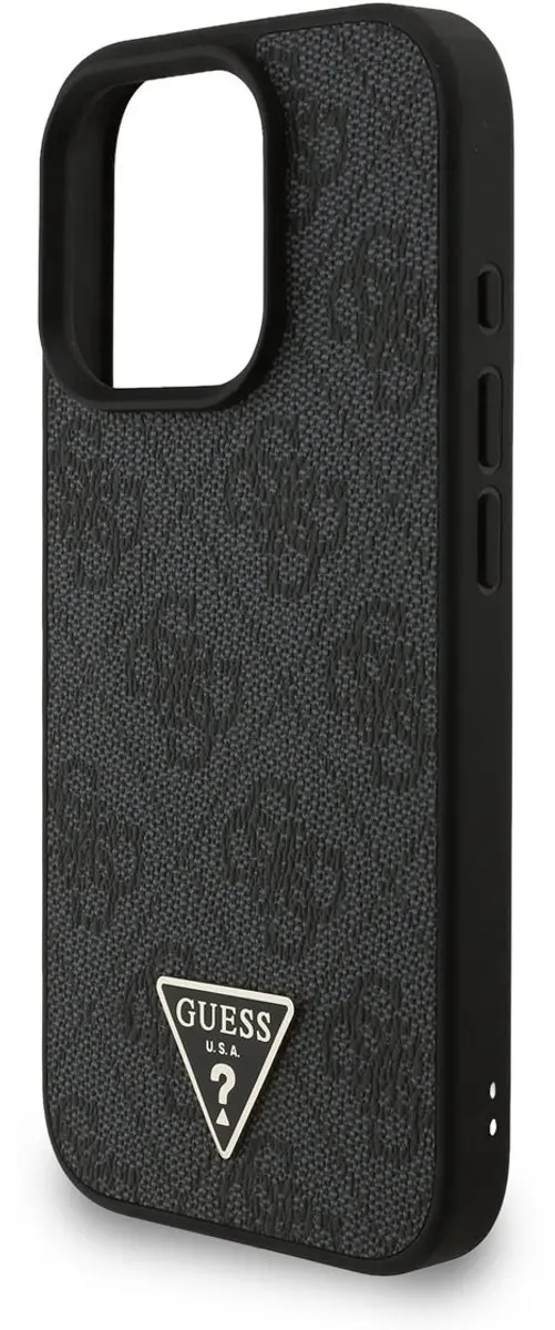 GUESS iPhone 16 Pro Telefoonhoesje - MagSafe - Zwart