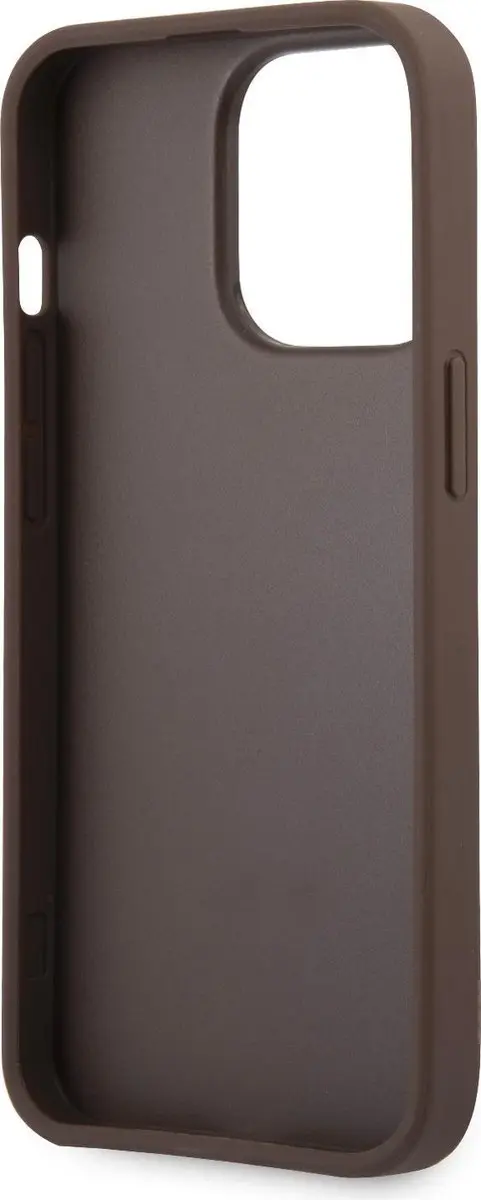 GUESS Golden Logo Backcase iPhone 13 Pro - Bruin