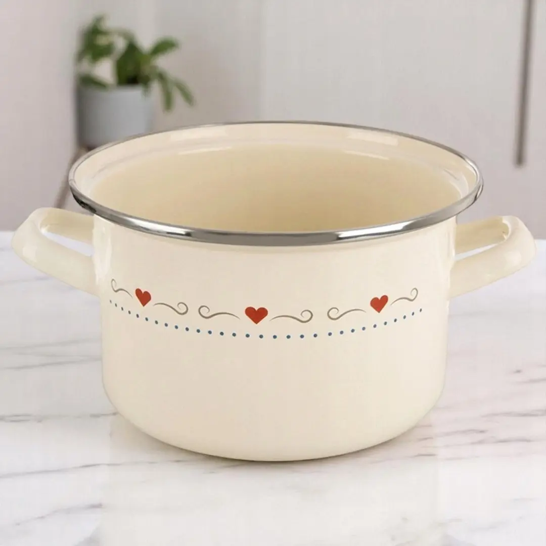 Orion Tonca Crème Geëmailleerde Koekenpan 18cm - afbeelding 6 van 6