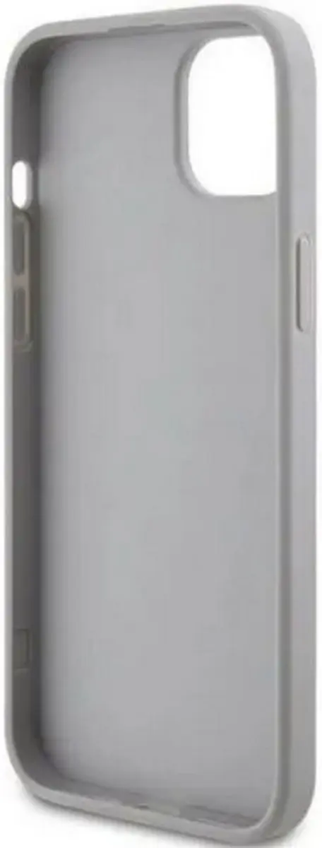 GUESS Strass Metal Logo Back Case - iPhone 15 - Zilver