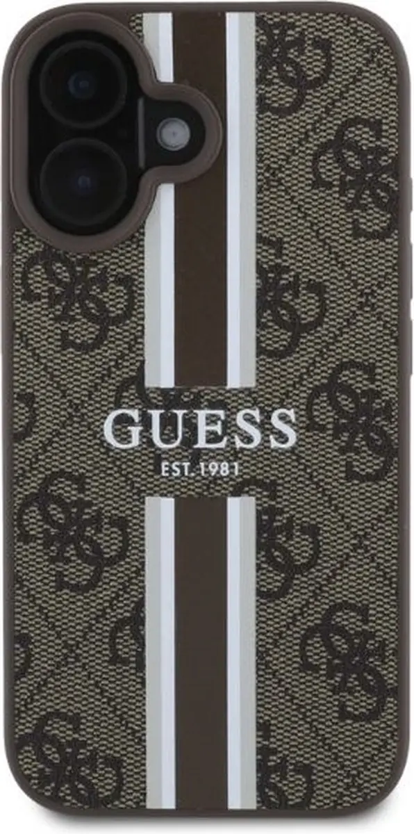 GUESS Hoesje iPhone 16 - MagSafe - Bruin