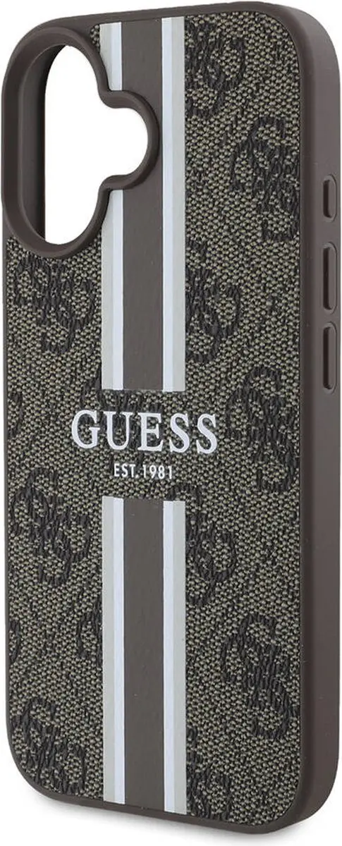 GUESS Hoesje iPhone 16 - MagSafe - Bruin