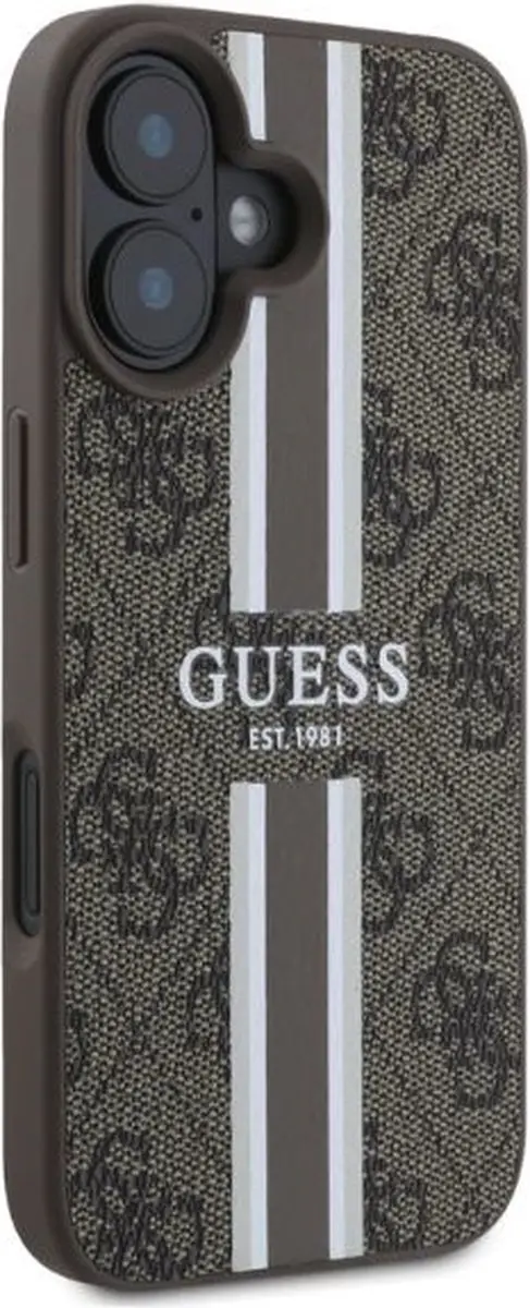 GUESS Hoesje iPhone 16 - MagSafe - Bruin