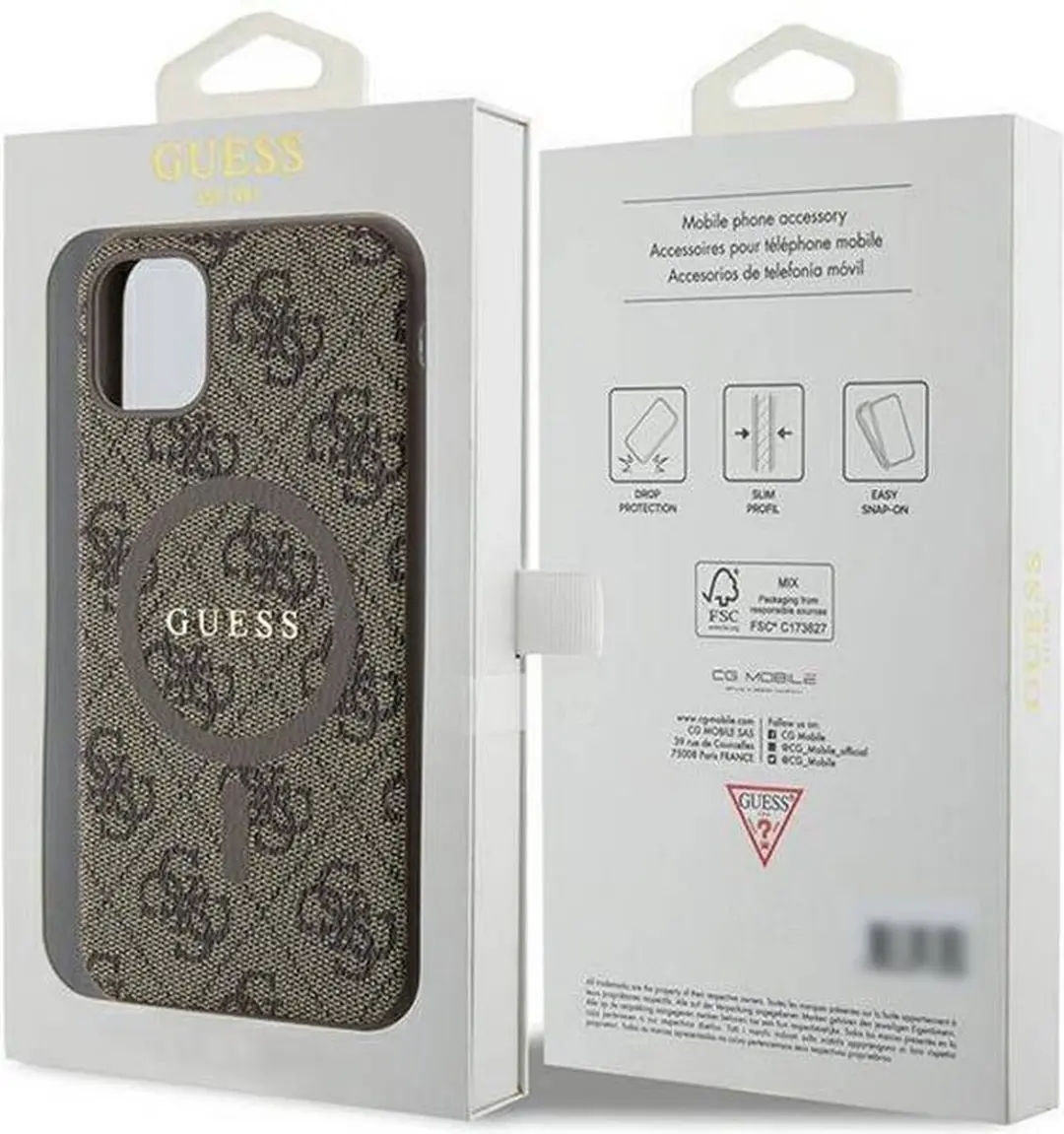 Guess 4G Back Case MagSafe iPhone 11 - Bruin