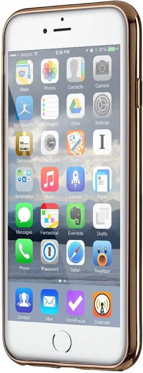 GUESS iPhone Hoesje - Goud - Hearts - TPU