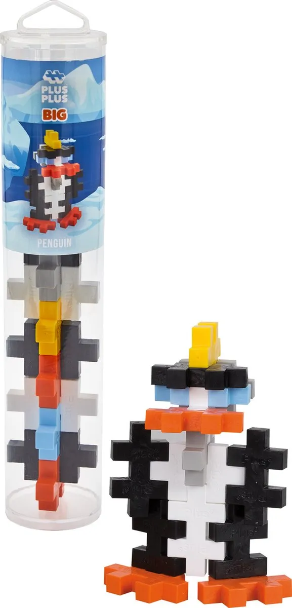Plus-Plus BIG Tube Pinguïn 15-delig Bouwset