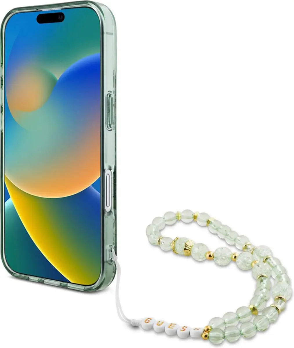 GUESS IML Flowers Case MagSafe iPhone 16 Pro Max - Groen