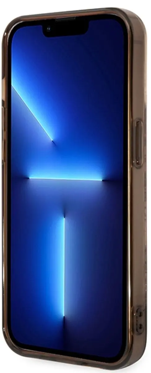 GUESS Toile de Jouy Back Case - iPhone 14 Pro - Bruin