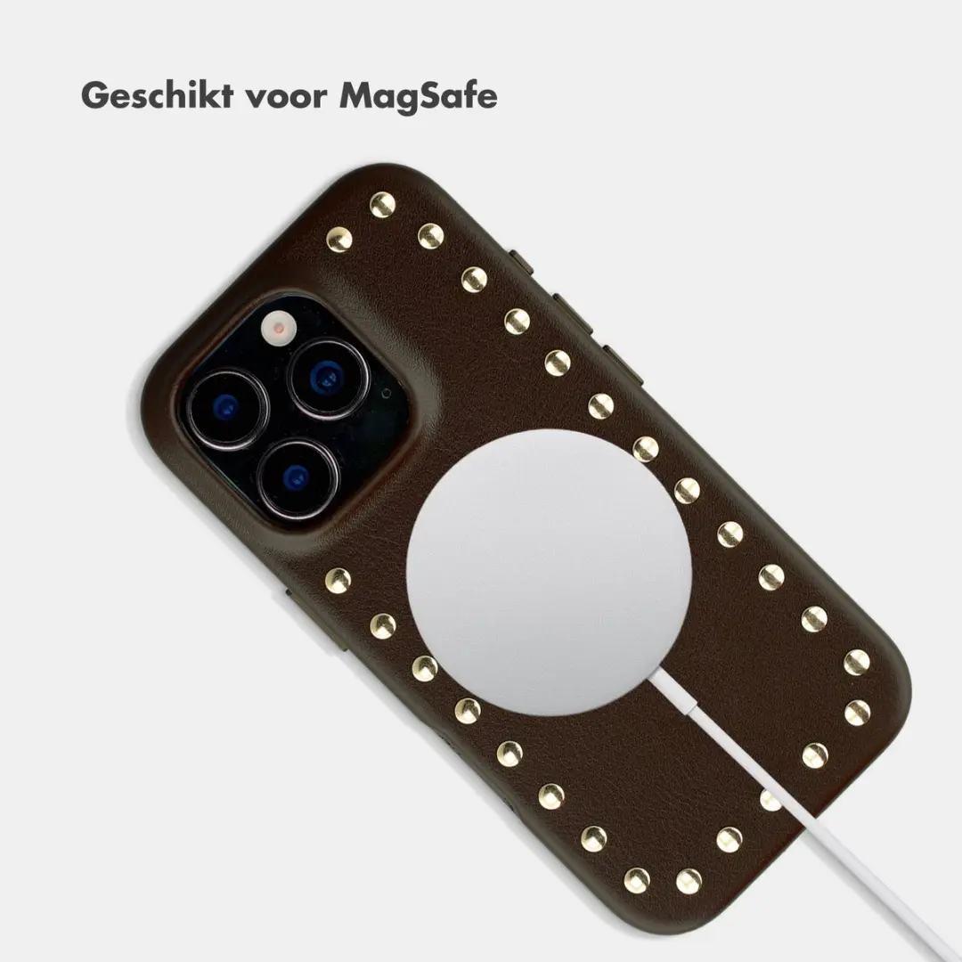 Selencia Hoesje iPhone 16 Pro MagSafe - Cacao Crush - afbeelding 6 van 6