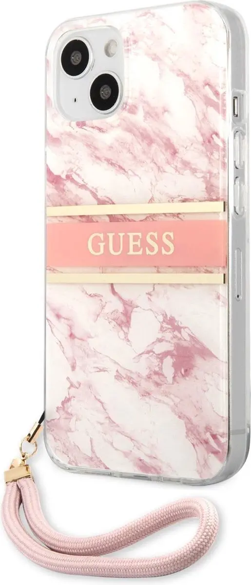 GUESS Hardcase Backcover iPhone 13 Mini - Roze - 7551