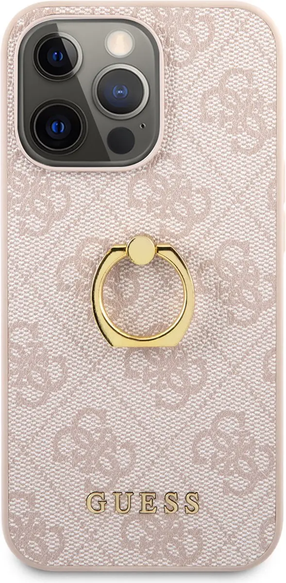 Guess iPhone 14 Pro Roze Telefoonhoesje - PU - MagSafe