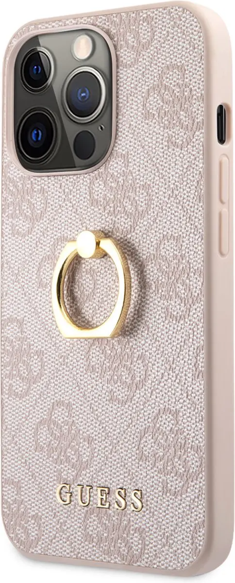 Guess iPhone 14 Pro Roze Telefoonhoesje - PU - MagSafe