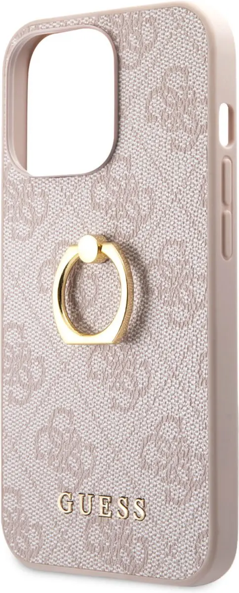 Guess iPhone 14 Pro Roze Telefoonhoesje - PU - MagSafe