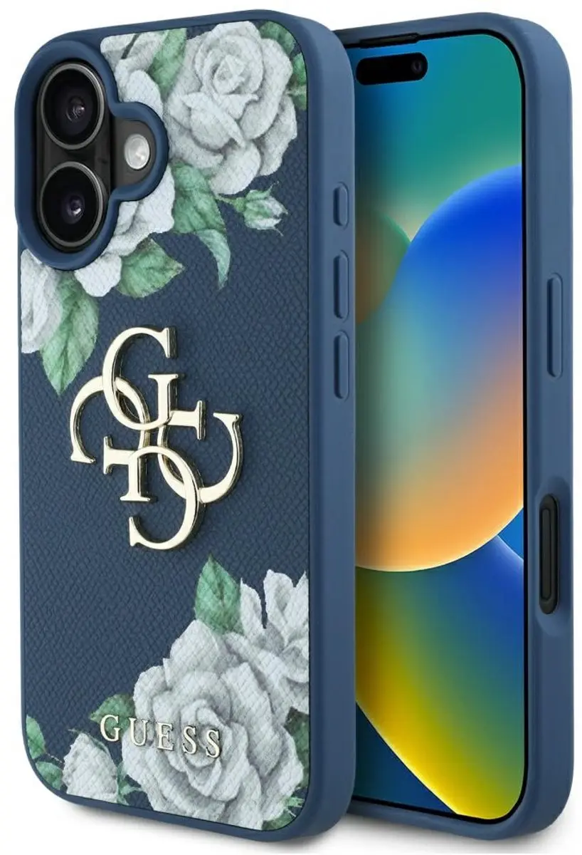 GUESS Grained Roses Big 4G Hoesje