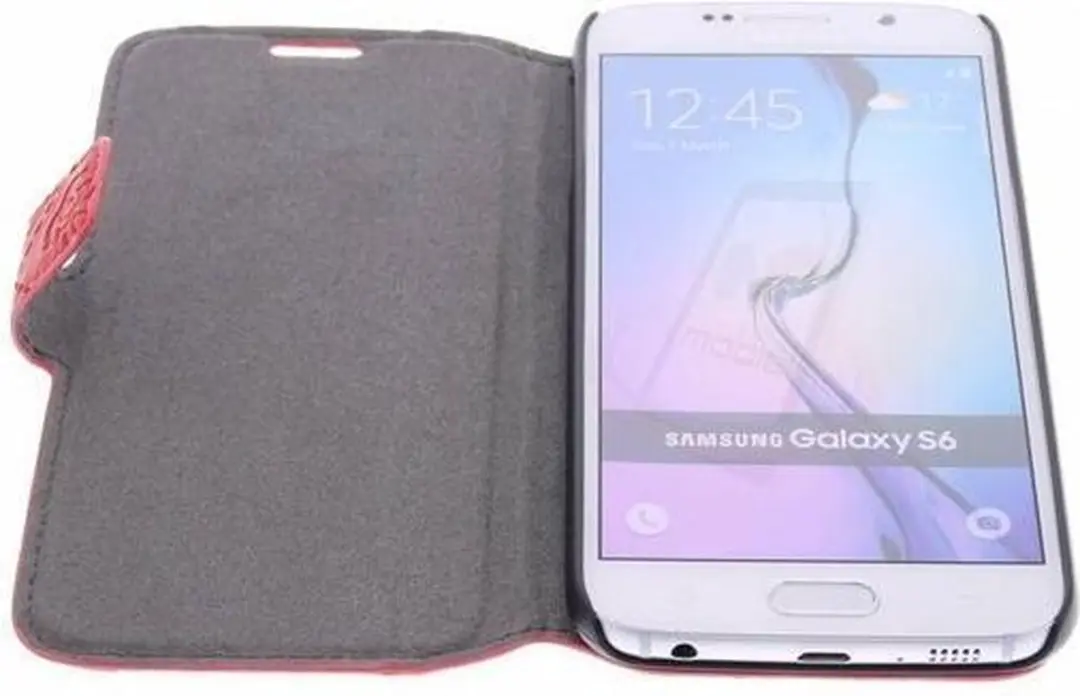 GUESS Galaxy S6 Hoesje - Kunstleer - Rood