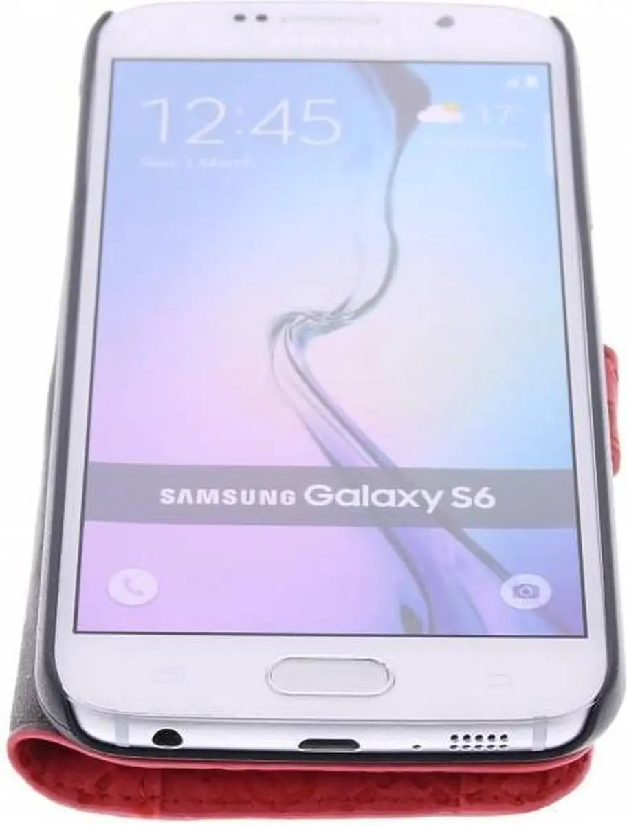 GUESS Galaxy S6 Hoesje - Kunstleer - Rood
